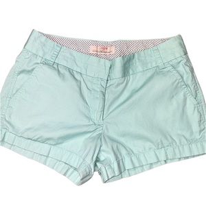 J. Crew Chino Broken-In Size 4 aqua women’s shorts.